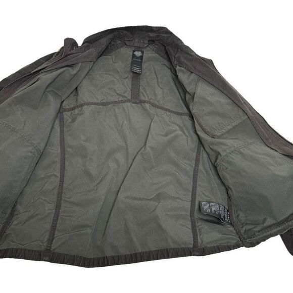 Harley Davidson black slim fit motorcycle jacket size L - Picture 7 of 16